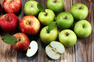 Äpfel in der Küchenpraxis