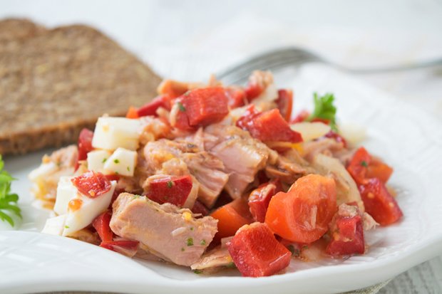 Thunfisch-Peperoni Salat