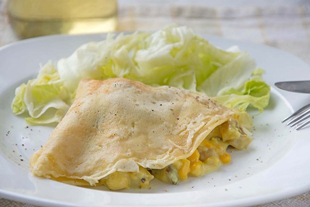 Crepes mit Thai-Curry