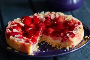 Erdbeer-Haferflocken-torte