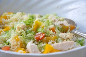 Couscous Salat mit Poulet