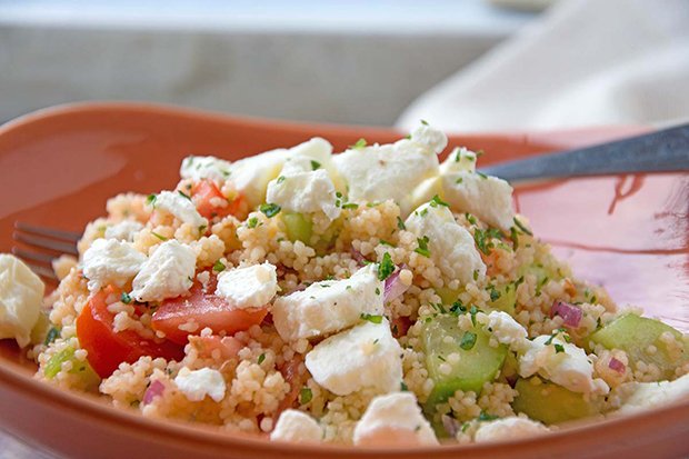 Couscous Salat mit Feta