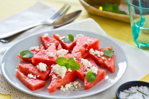 Wassermelonensalat mit Feta