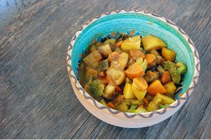 Gemüse in Kokos-Curry-Creme