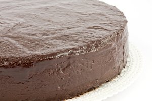 Schokoladenkuchen mit Glasur