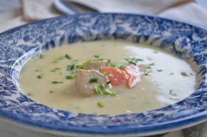 Kartoffel-Poulet Suppe