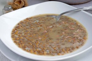 Linsen-Kastanien-Suppe