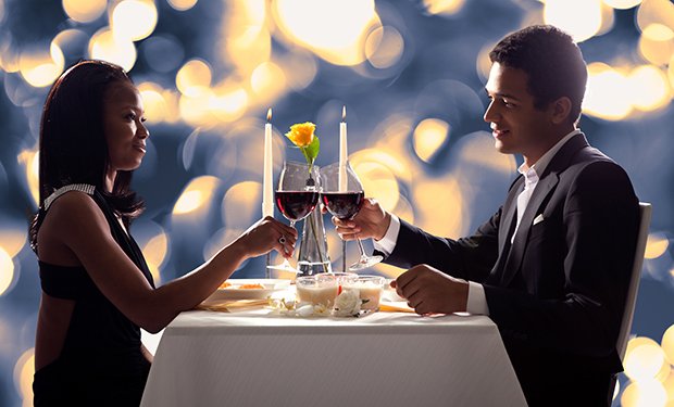 Romantik pur bei einem gemeinsamen Candle-Light-Dinner.