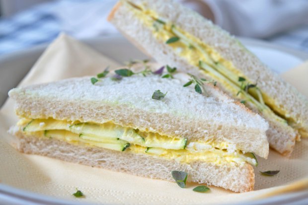 Sandwich mit Eiercreme
