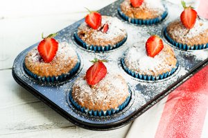 Ricotta-Erdbeer-Muffins