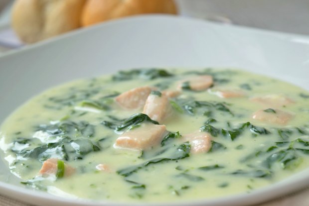 Kokos-Spinat-Suppe