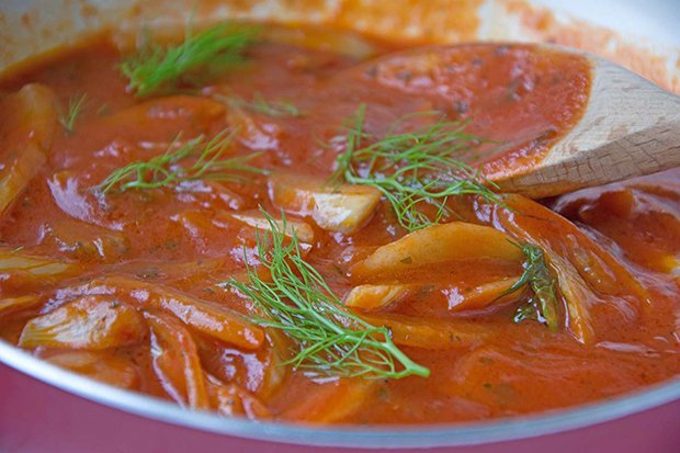 Tomaten-Fenchel-Sauce
