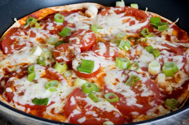 Tortilla-Pizza für Eilige