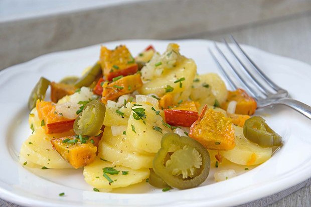 Kürbis-Kartoffel-Salat
