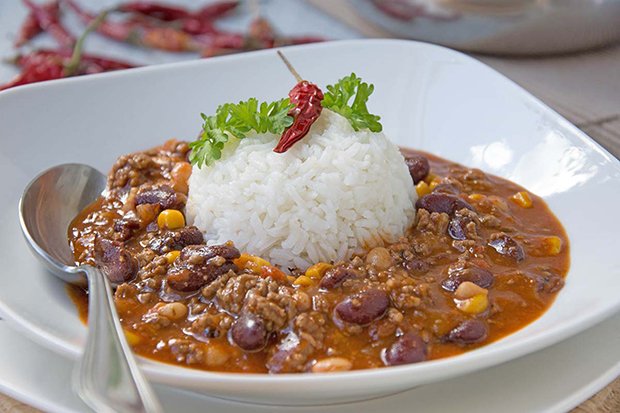 Chili con carne mit Reis