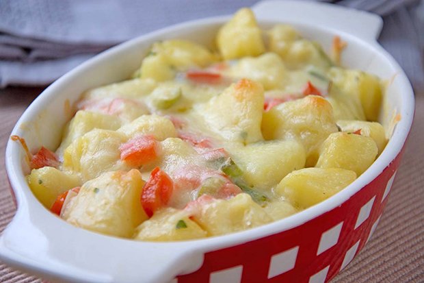 Kartoffelgratin mit Gemüse - Rezept - GuteKueche.ch