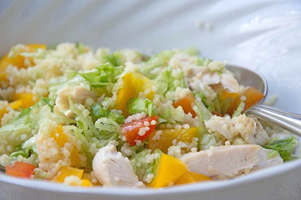 Couscous Salat mit Poulet