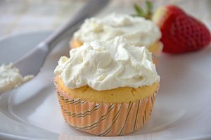 Einfaches Cupcake Topping