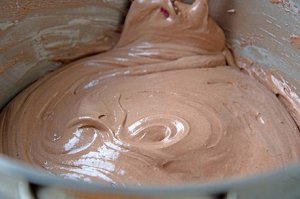 Dunkle Schokoladenmousse