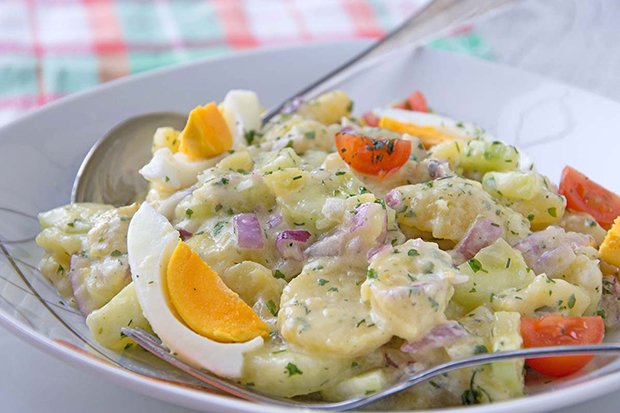 Kartoffelsalat mit Mayo