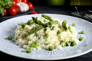 Veganes Spargelrisotto