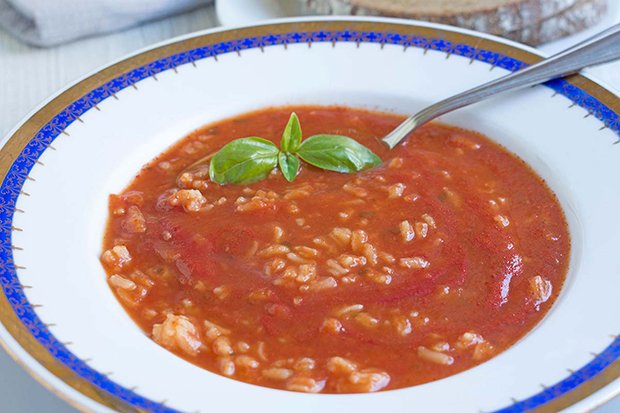 Tomatensuppe mit Reis