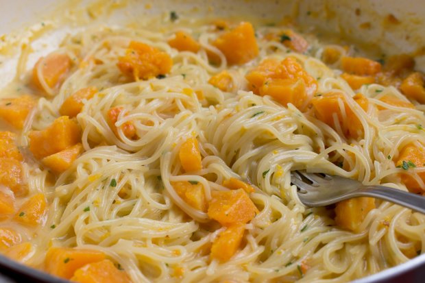 One Pot - Spaghetti mit Kürbis