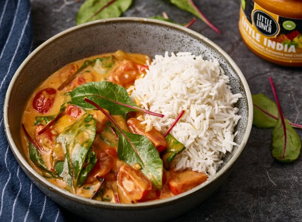 Curry mit Mangold und Tomaten