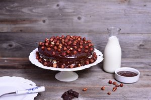Haselnuss-Schokoladen-Torte