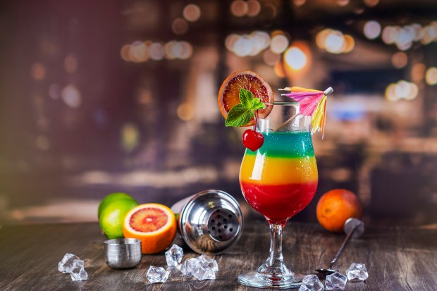 Regenbogen-Cocktail