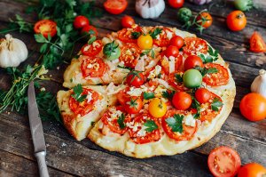 Tomaten-Pizza