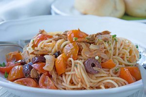Spaghetti mit Thunfisch