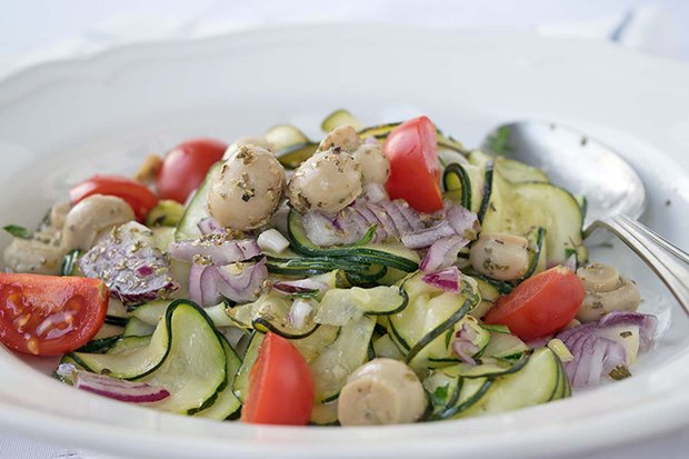 Champignon-Zucchetti-Salat