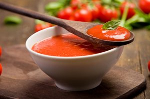 Einfache, feine Tomatensuppe
