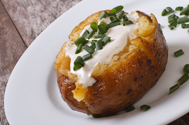 Baked Potatoes mit Sauerrahm