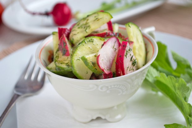Gurken-Radiesli Salat mit Dill - Rezept - GuteKueche.ch